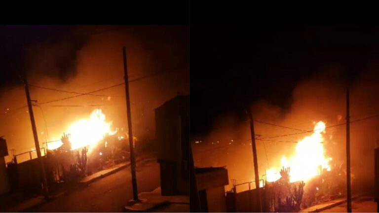 Familia de recicladores lo pierde todo tras incendio en Cayma