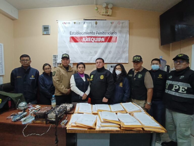 INPE incauta 43 celulares en el penal de Arequipa