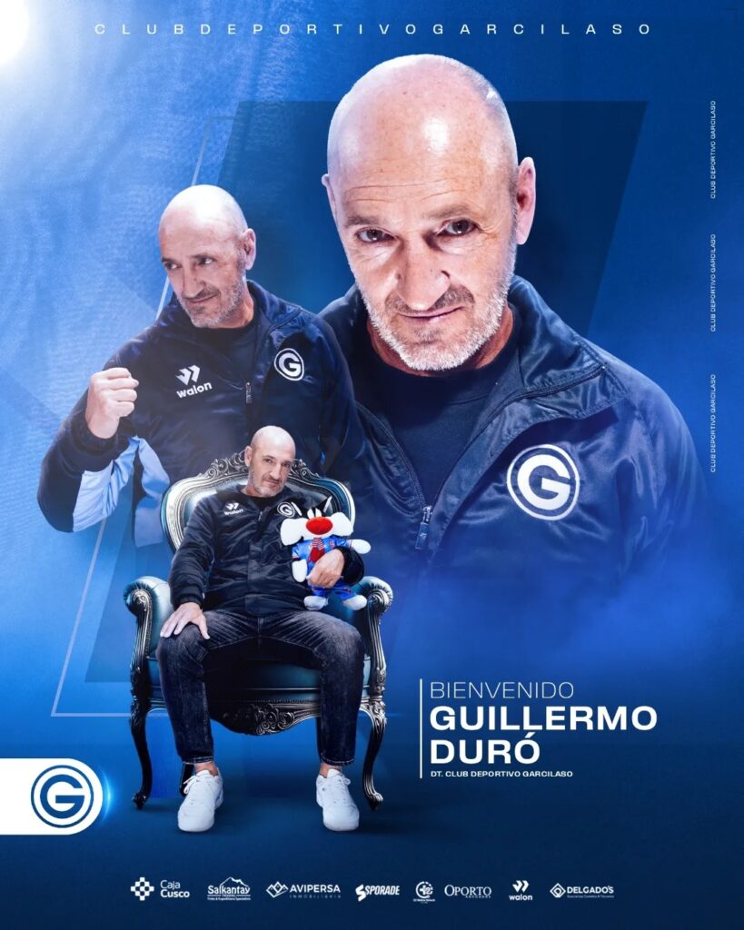 Presentación oficial de Guillermo Duró como nuevo DT de Deportivo Garcilaso. 