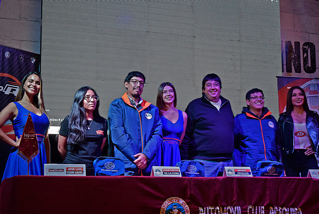 Representantes de Automóvil Club Arequipa presentaron el Rally Chiguata en conferencia de prensa.