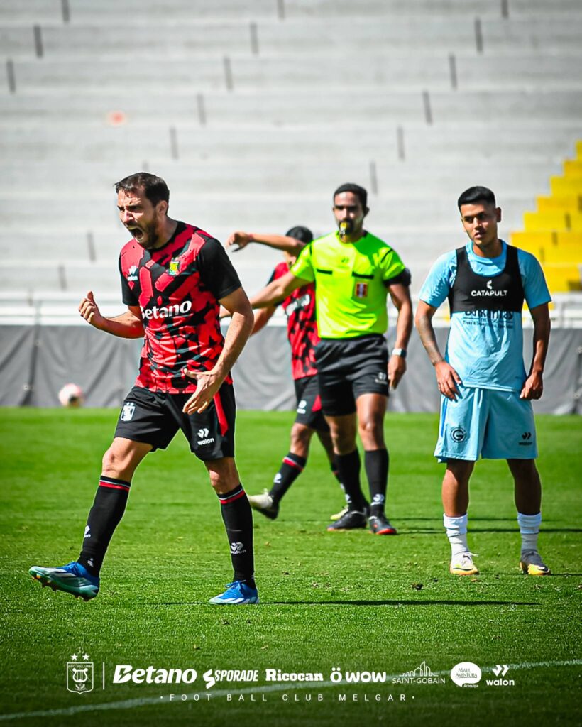 Cristian Bordacahar anotó en el amistoso con Garcilaso. 