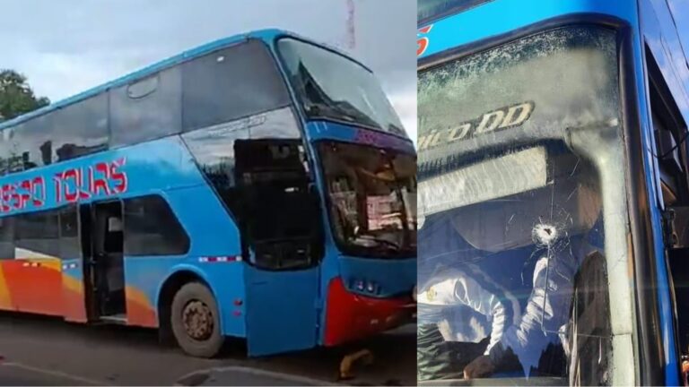 Sujetos armados intentaron asaltar bus interprovincial en la vía Cusco – Madre de Dios