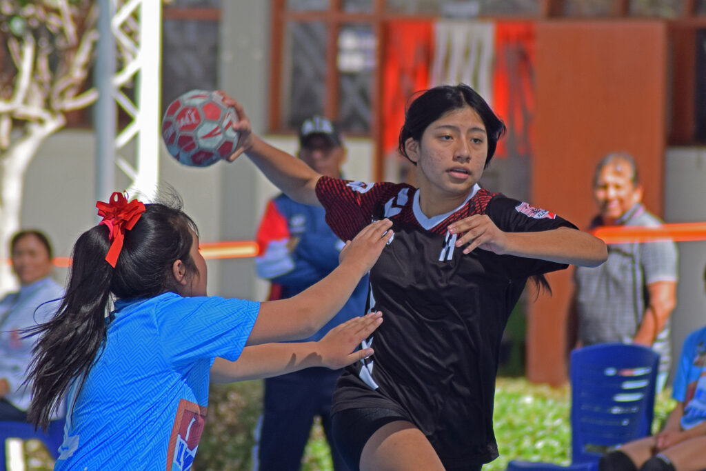 Alexander Fleming venció en la rama masculina y femenina del handball en los Juegos Escolares. 