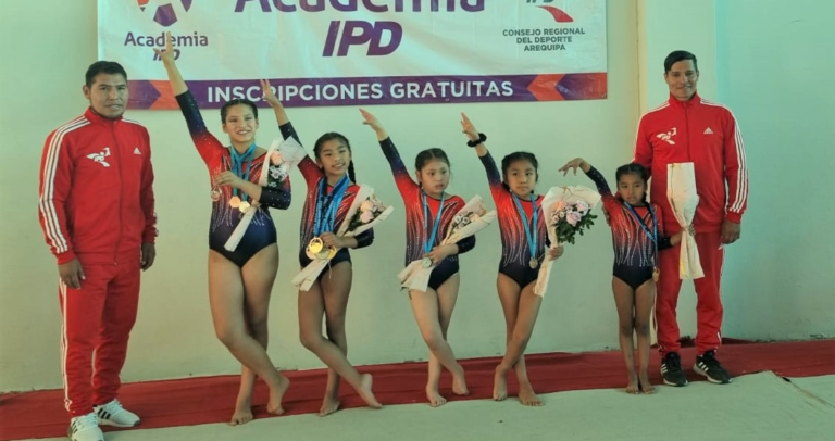 Durante el fin de semana se realizó la 'Copa Misti 2024', donde destacaron representantes de la Academia de Gimnasia IPD Arequipa.