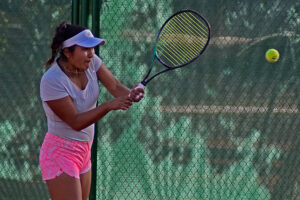 Romina Ccuno, tenista arequipeña y raqueta número uno del tenis peruano en la rama femenina.