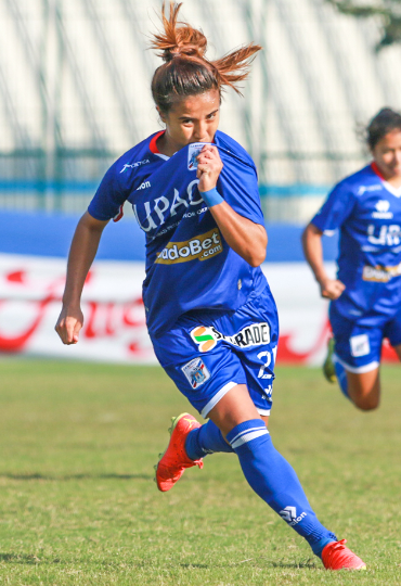 Maribel Potrillo llegó a reforzar a Carlos Mannucci para la etapa final de la Liga Femenina. 