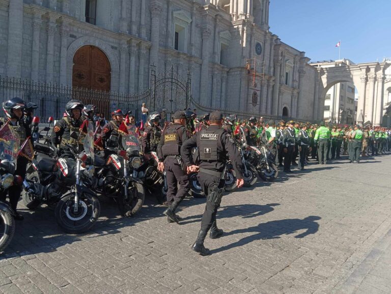 Plan de seguridad para las fiestas de Arequipa