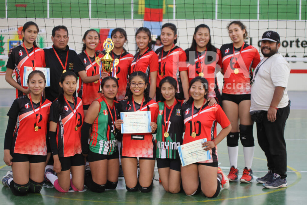 Cayma logró el primer lugar del Inter Distrital de Vóleibol U-17.