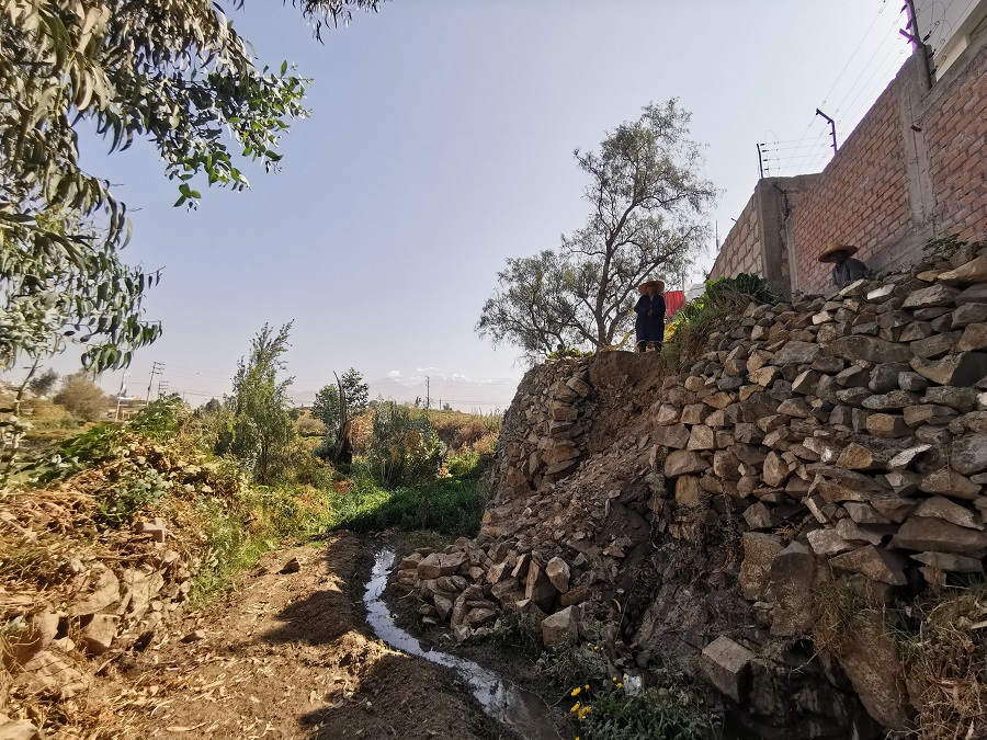 Colapso de desagüe. Foto. Gerardo Ramos