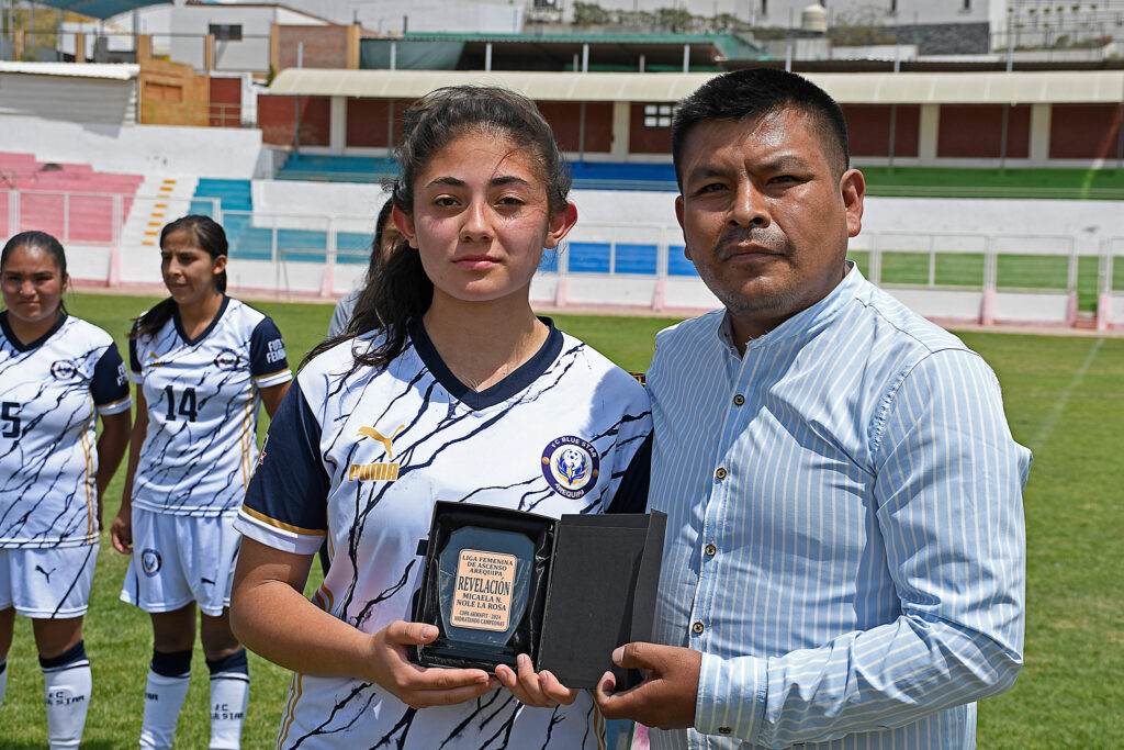 Micaela Nole La Rosa, una de las futbolistas revelación del certamen.