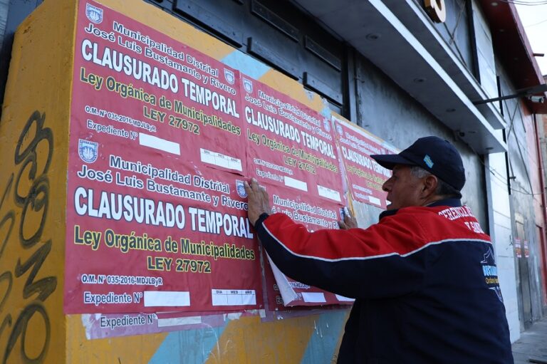 Municipalidad de Bustamante y Rivero clausura dos discotecas en la avenida Dolores por encerrar a asistentes durante operativo