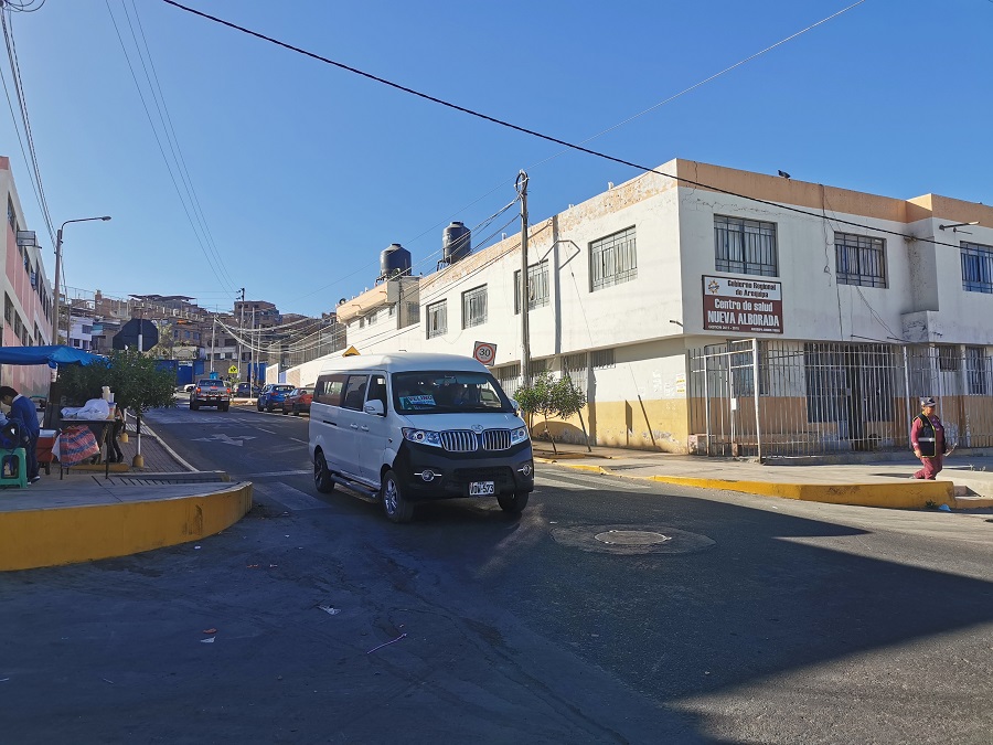 Falta de transporte Paucarpata. Foto de Gerardo Ramos