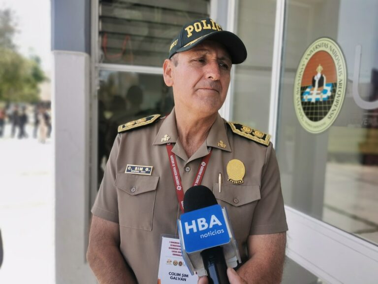 Gral PNP Colin Sim, jefe de la región policial de Arequipa