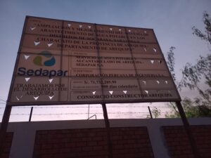 Obra Sedapar. Foto de Gerardo Ramos
