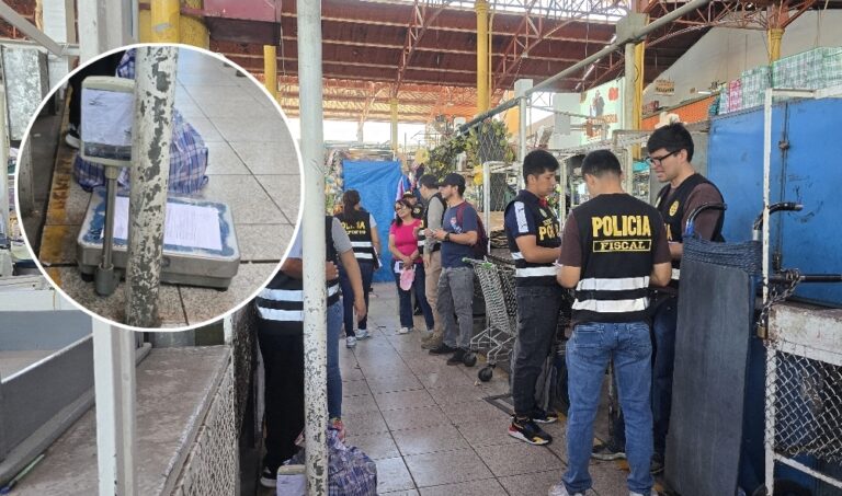 ¡Peso falso! Hallan balanzas adulteradas en el mercado San Camilo