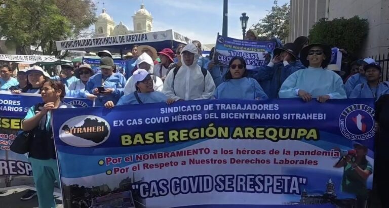 Trabajadores ExCAS COVID exigen nombramiento