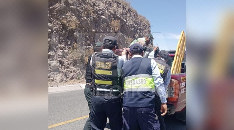 Motociclista falleció tras chocar frontalmente contra minivan en Chiguata