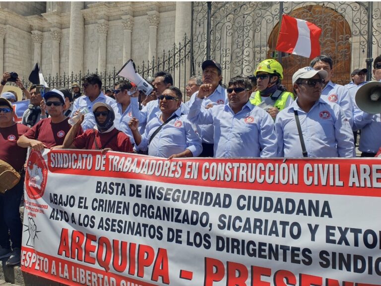 Finalizó jornada de protestas en Arequipa