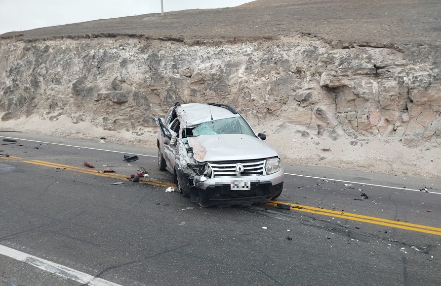 Accidente Carretera Panamericana Sur, Samuel Pastor. Foto Difusión