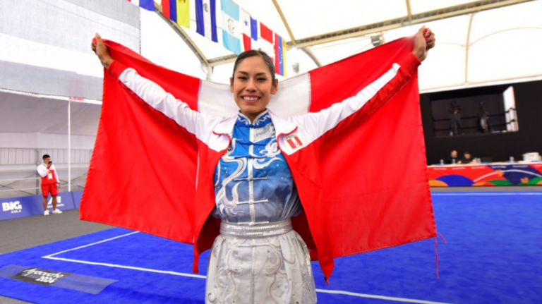 El deporte arequipeño brilló en los Juegos Bolivarianos con 2 medallas de oro en wushu gracias a Cinthia Huaylla y Jorge Copara.