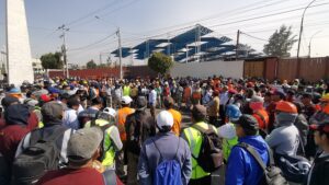 Protesta Construcción civil. Foto de Gerardo Ramos