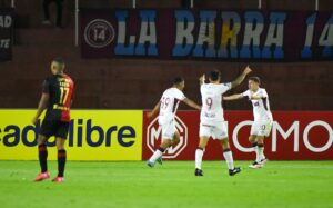 Repasa aquí las estadísticas de FBC Melgar ante Lanús, duelo que el conjunto 'Rojinegro' finalizó sin remates al arco.