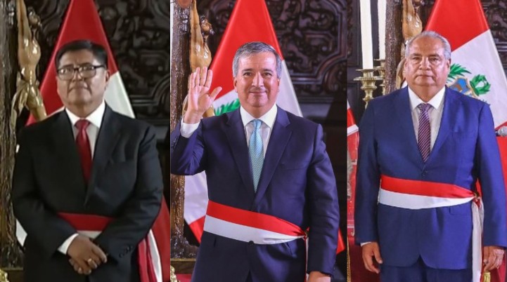 Presidenta Dina Boluarte tomó juramento a 3 nuevos ministros