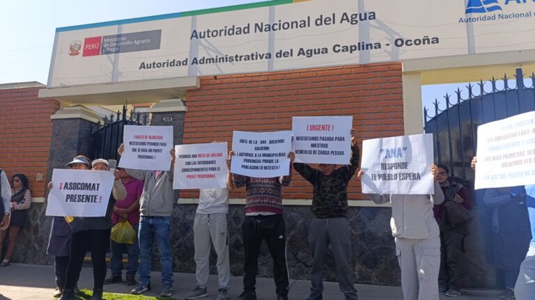 Comerciantes del Avelino piden a la ANA autorice la construcción de un puente provisional