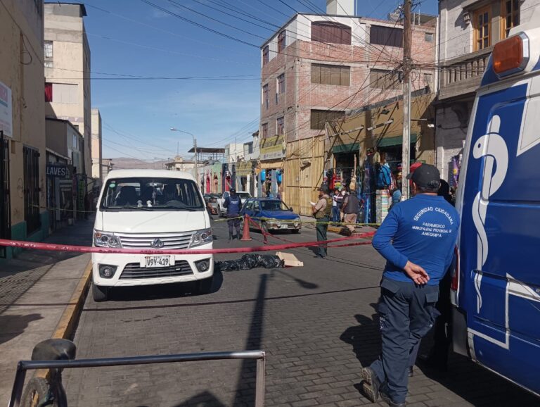 Extranjero fue asesinado en pleno Cercado de Arequipa