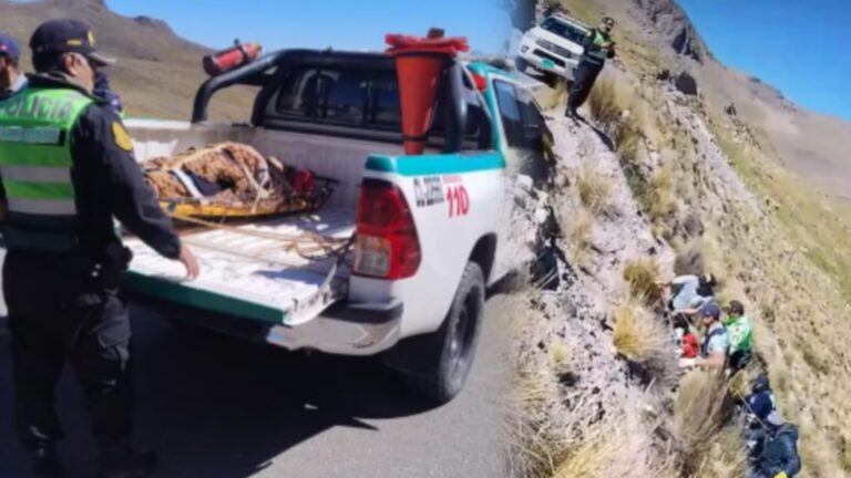 Familia sobrevive tras caer a un barranco de 150 metros