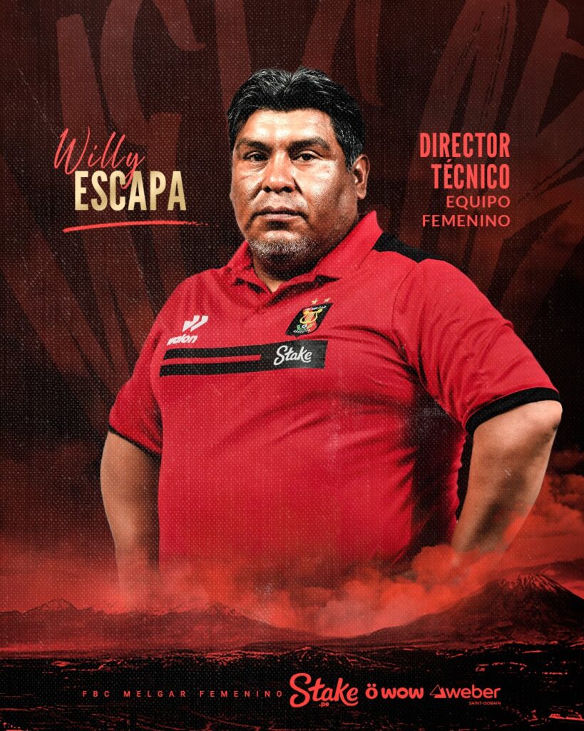 Willy Escapa asumirá como director técnico del primer equipo femenino en FBC Melgar. 