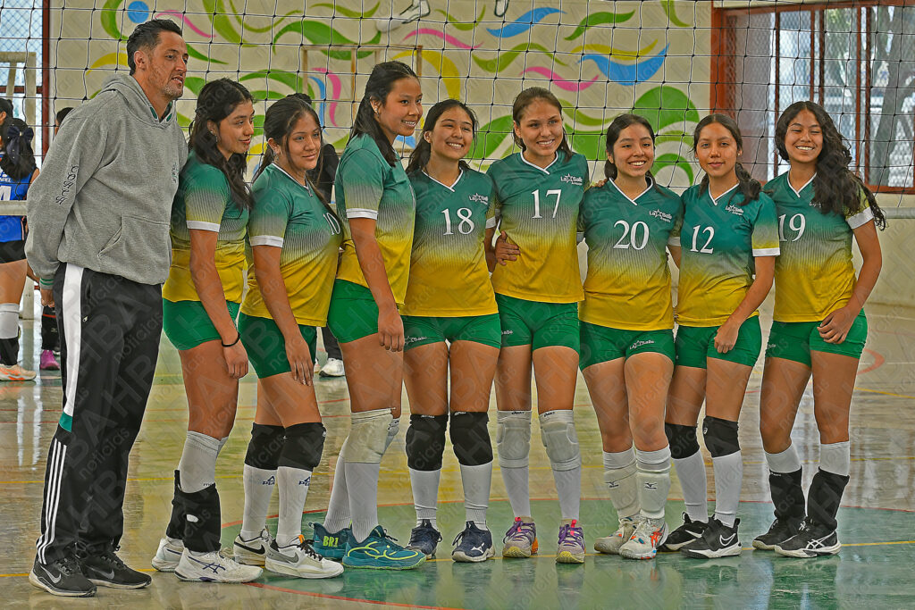 Equipa de vóleibol femenino de Colegio De La Salle. 