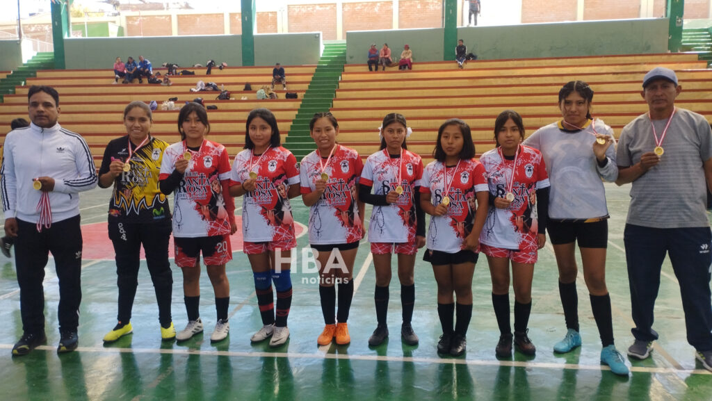 Santa Rosa de Lima consiguió el primer lugar del futsal femenino, por la categoría B, de los Juegos Escolares de la UGEL Sur.