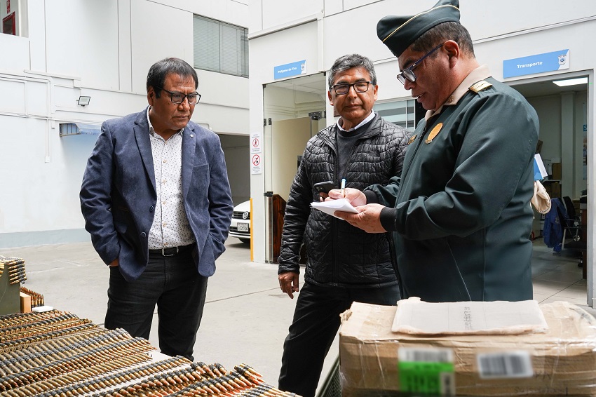 Sucamec municiones Policía Nacional Perú