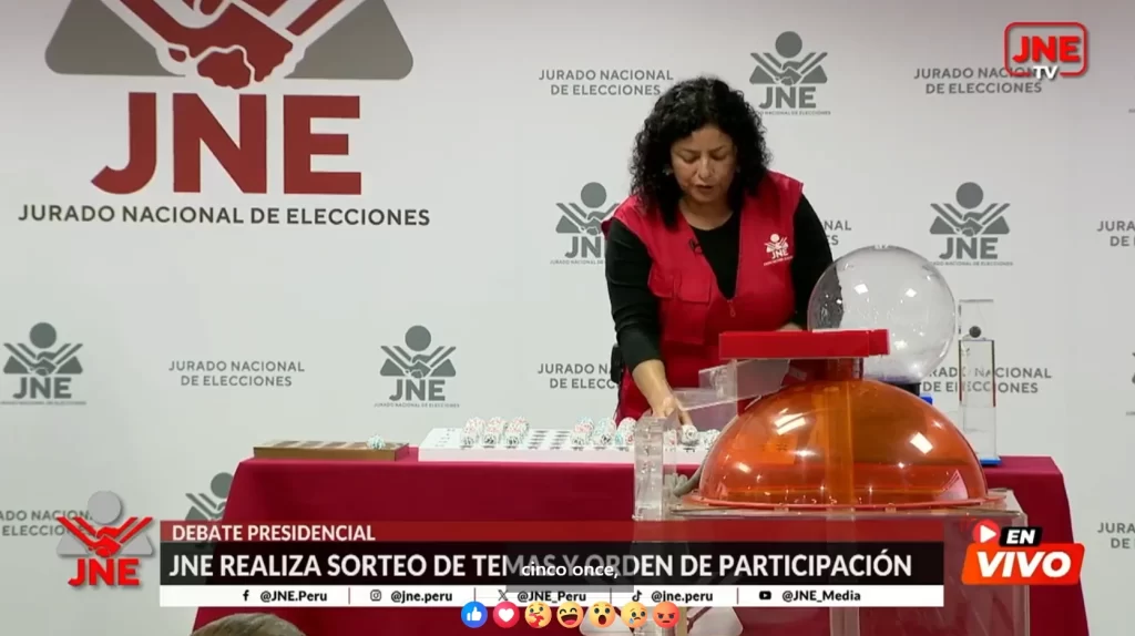 Jurado Nacional de Elecciones Debate presidencial